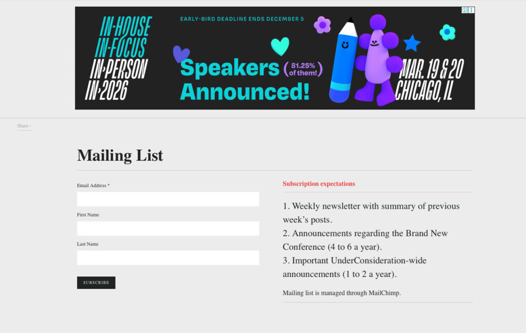 Brand New - best newsletters
